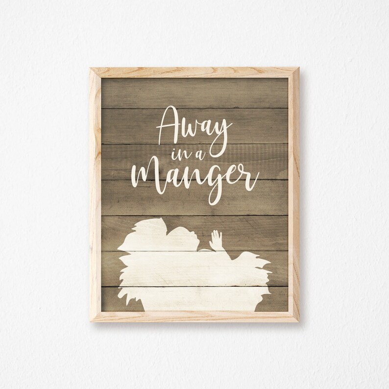 Away in a Manger-away in a Manger Printable-away in a Manger - Etsy