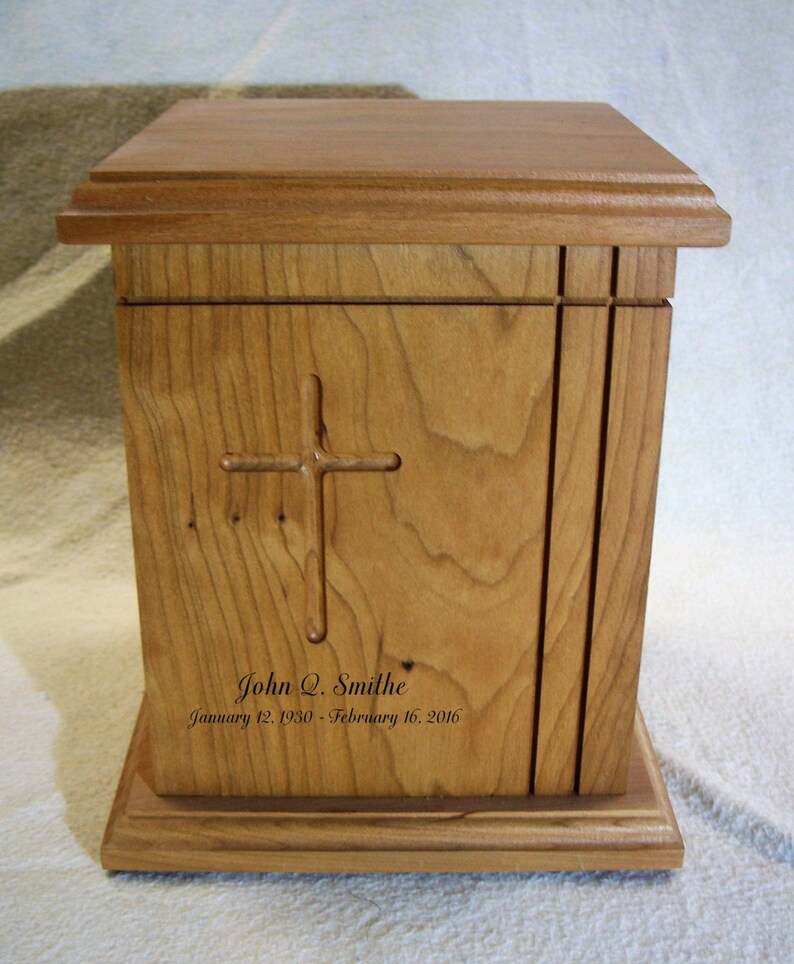 Laser Engraved Personalization for Wooden Urns Etsy
