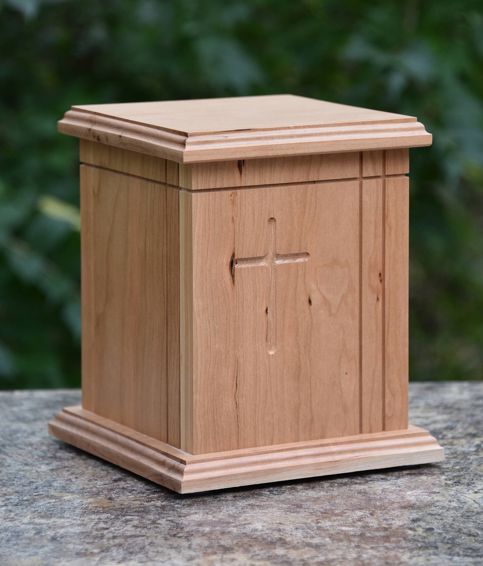 Wooden Cross Urn in Cherry Urn Wooden Urn Adult Urn Etsy
