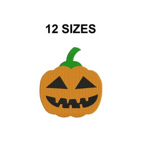 May include: Orange and green jack-o'-lantern with a black smiling face. 12 SIZES.