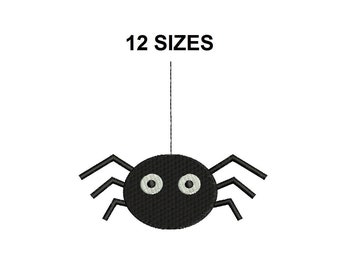 Spider embroidery design. Mini Spider design. Halloween Spider Design. Spider Filled Stitch. Spider design. Halloween design.