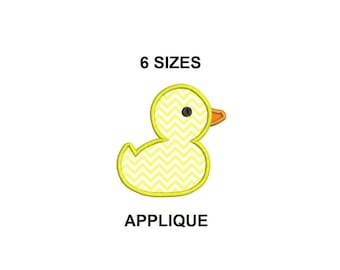 Duck Applique Design. Duck Embroidery Design. Mini duck applique. Duck applique filled stitch. Animal applique embroidery design. mini duck