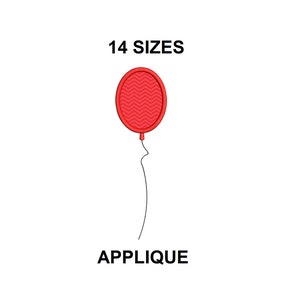 Balloon Applique Embroidery. Balloon Applique Design. Balloon outline applique. Party balloon embroidery design.  Party applique