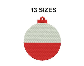 Fishing Bobber Embroidery Design. Mini Fishing Bobber. Fishing Bobber filled stitch. Fishing embroidery design. Fish Bobber design.