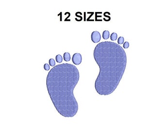 Baby Feet Embroidery Design. Baby embroidery designs. Feet embroidery design. Mini baby feets. Baby feet design. Baby Feet filled stitch