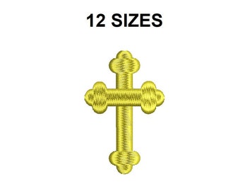 Cross Embroidery Design. Cross fill stitch. Minicross. Cross design. Easter Cross embroidery design. Christmas cross embroidery design #3