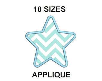 Star Applique design. Star Embroidery Applique. Star design. Mini star applique. Shape applique design. Star shape embroidery design #2