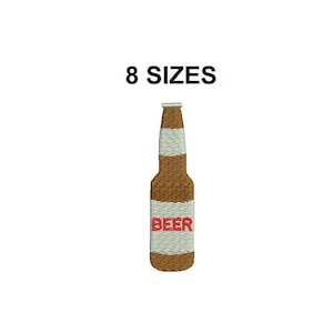 Embroidery Design Beer. Drink embroidery design. Barbecue Embroidery design. BBQ Grill Embroidery. Mini Beer design. Beer filled stitch.