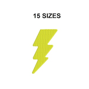 Puede incluir: Un diseño gráfico de rayo amarillo. 15 TAMAÑOS.