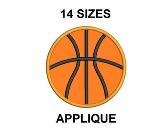 Basketball Applique Design. Basketball applique embroidery design. Basketball outline applique. Sport Applique Design. Mini Basketball