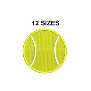 Tennis Ball Embroidery Design. Mini Tennis Ball Embroidery. Tennis ball filled stitch. Tennis ball design. Tennis embroidery. Sport design.