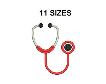 Stethoscope Embroidery Design. Stethoscope design. Stethoscope Filled stitch. Nurse embroidery design. Medical nurse embroidery design.