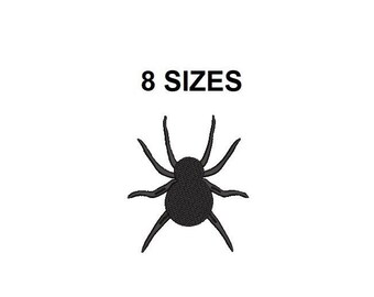 Spider embroidery design. Mini Spider design. Halloween Spider Design. Spider Filled Stitch. Spider design. Halloween design.