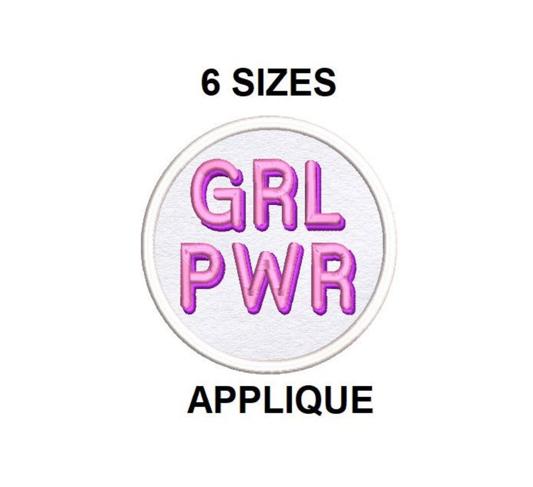 Girl Power Patch Applique borduurwerk ontwerp. Feministisch Etsy Nederland