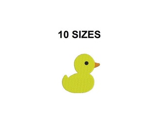 Duck Embroidery design. Duck filled stitch. Duck Silhouette. Mini Duck Embroidery. Duck design. Farm Embroidery. Baby embroidery. Animal