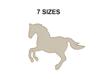 Horse Sketch Embroidery Design. Horse Embroidery design. Horse Design. Mini Horse. Sketch stitch embroidery. Farm animal embroidery