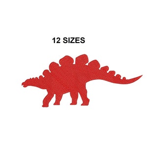 Stegosaurus embroidery design. Stegosaurus Silhouette. Dinosaur embroidery design. Mini Dinosaur. Dinosaur filled stitch.