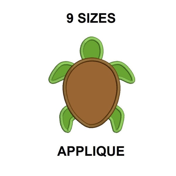 Turtle Applique Design. Turtle embroidery design. Turtle outline applique. Turtle design. Animal applique embroidery design. mini turtle