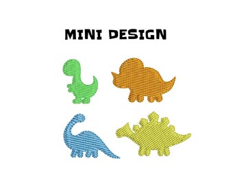 Mini Dinosaur Embroidery Design. Baby dinosaur. Dinosaur embroidery. Mini dinosaurs Mini Fill Stitch Dinosaur. Dinosaurs embroidery set