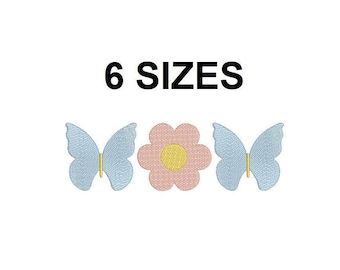 Butterfly trio quick stitch embroidery desig. Butterfly sketch embroidery design. Vintage Stitch. Flower Sketch. Butterfly design.