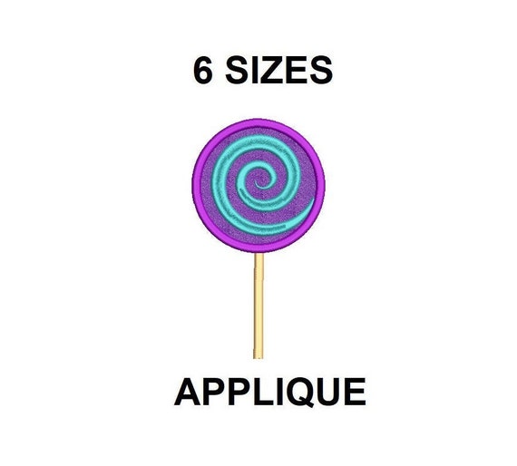 Lollipop Applique Design. Lollipop Embroidery Design. Lollipop 