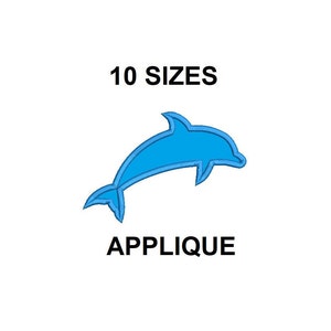 Dolphin Applique design. Dolphin embroidery design. Dolphin outline applique. Mini dolphin applique. Sea animal embroidery design.