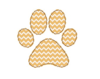 Paw Bean Stitch Applique Embroidery Design. Paw Applique Design. Paw Embroidery Applique. Paw embroidery design.