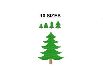 Conception de broderie d’arbre de Noël. Point rempli de sapin de Noël. Conception de broderie de Noël. Conception de broderie d’arbre. #2