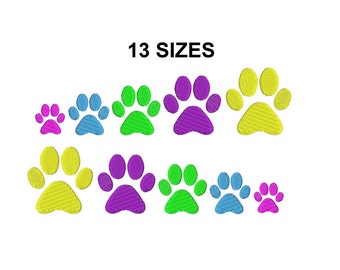 Desenho de bordado de pata. Ponto cheio de pata. Silhueta de pata. Desenho de bordado de pata de cachorro. Desenho de bordado de cachorro. Design de mini pata.