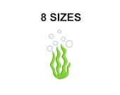 Seaweed Machine Embroidery Design. Seaweed Design. Mini Seaweed. Ocean Reeds Design. Sea life. Ocean Seaweed Embroidery Design.
