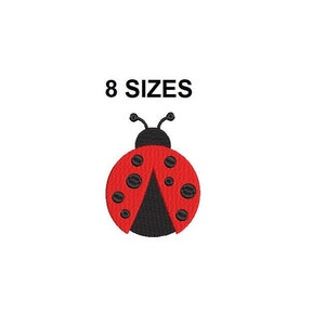 Ladybug Embroidery Design. Ladybug Design. Ladybug Filled Stich. Mini ladybug embroidery design. Spring embroidery design.
