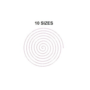 Spiral embroidery design. Spiral Embroidery. Spiral design. Mini Spiral Embroidery Design. Swirl filled stitch. Mini swirl design.