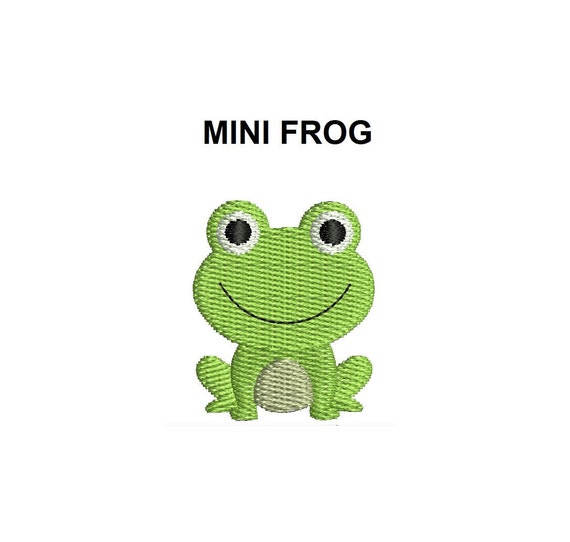 Download Mini Frog Embroidery Design Frog Embroidery Design Mini Frog Etsy