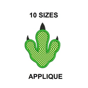 Dinosaur Footprint Applique Design. Footprint Applique design. Dinosaur footprint filled stitch. Dinosaur embroidery design. Mini footprint