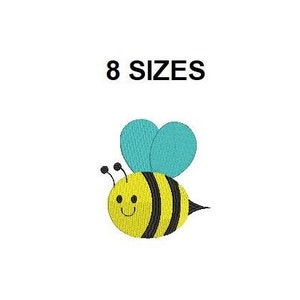 Bee Embroidery Design. Bee Design. Bee Filled Stich. Insect embroidery design. Bee spring embroidery design. Mini bee design
