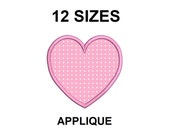 Heart Applique Embroidery Design. Heart embroidery design. Mini heart. Valentine's Day applique design. Heart Shape applique. Heart design