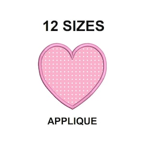 Herz-Applikation-Stickmuster. Herz-Stickmuster. Mini-Herz. Applikationsdesign zum Valentinstag. Applikation in Herzform. Herz-Design