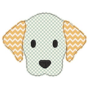 Puppy Bean Stitch Applique Embroidery Design. Puppy Applique Design. Dog Embroidery Applqiue. Puppy embroidery design. Mini Puppy.