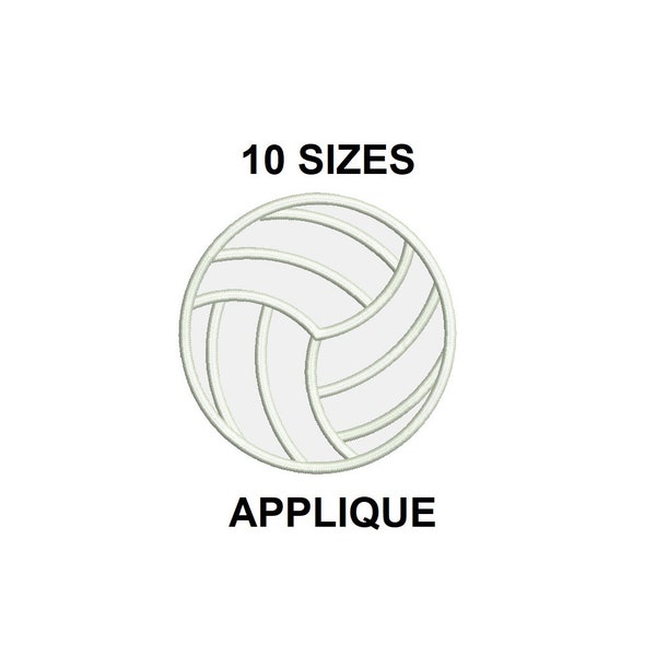 Volleyball Applique design. Volleyball fill stitch. Mini volleyball. Sports embroidery design. Volley design. Volleyball embroidery design.