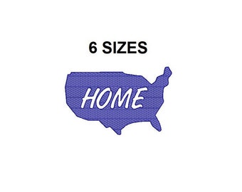 USA Home Sketch Embroidery Design. Use Embroidery Design. Home Embroidery. USA Filled Stitch. HeartDesign. 4th of July Embroidery.