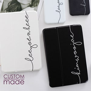 Custom made personalized name iPad flip Case iPad case Air 6 5 4 10th generation mini 6 5 iPad Pro 13 12.9"  11" 10.5" 9.7" 10.2 2022 2024