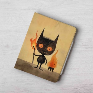 Vintage Monster iPad Case: Custom Name, Pencil Holder