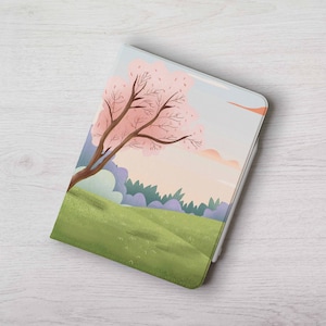 Cartoon Scenery iPad case cover Apple Pencil case for iPad 10th 10.2 10.9" 11 inch iPad Air 4 5 6 iPad mini 6 5 iPad Pro 12.9 13" 2022 2024