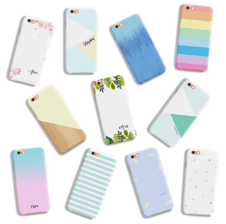 Custom Made personalized gift Portrait Pet Illustration Rabbit Bunny Hare phone case iPhone 11 Pro XS XR 8 7 Plus Galaxy S10 S9 S8 Note 8 9