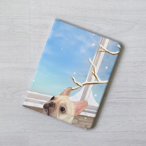 French bulldog iPad case cover Apple Pencil Flip case for iPad 10.2 10.9" 11 inch iPad Air 6 5 4 iPad mini 6 5 iPad Pro 12.9 2024 2022