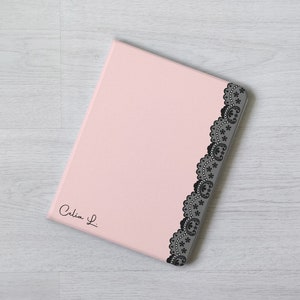 Lady pink lace iPad case cover Apple Pencil Flip case for iPad 10.2 10.9" 11 inch iPad Air 6 5  iPad mini 6 5 iPad Pro 12.9 2024 2022 2021