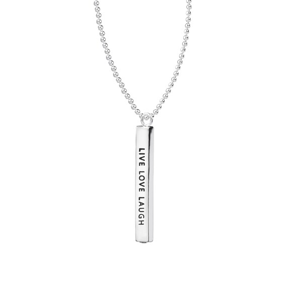 Live Laugh Love Intention Word Necklace