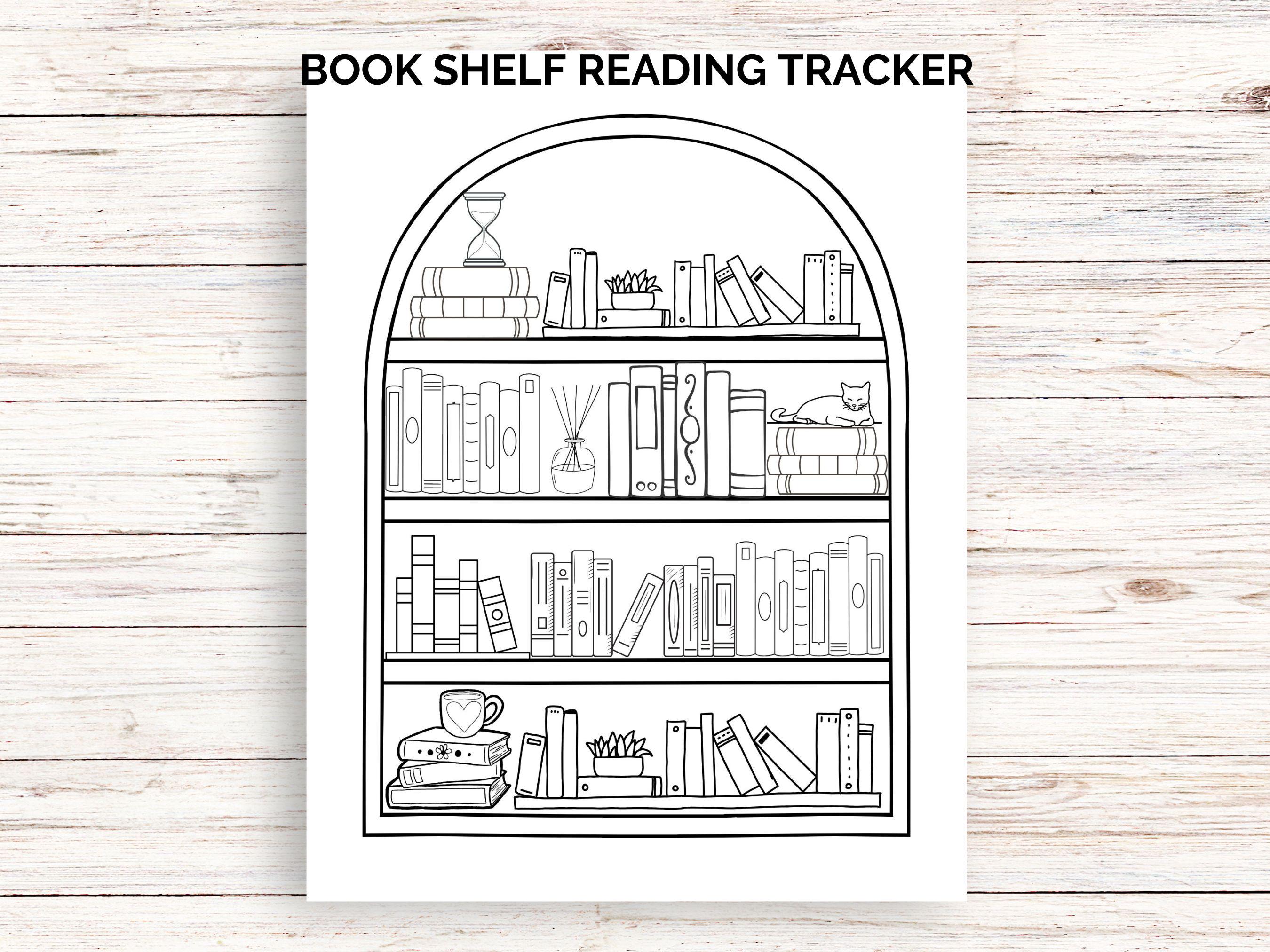 Bookshelf Reading Tracker, Printable Book Log (digital Download) - Etsy