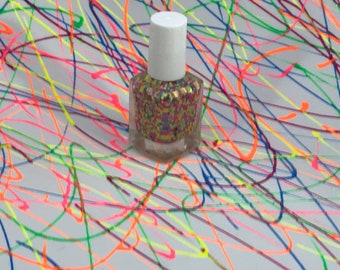 Rave | Neon Glitter Polish