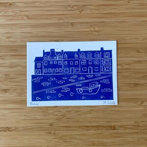 Linoldruck ""Portree"""